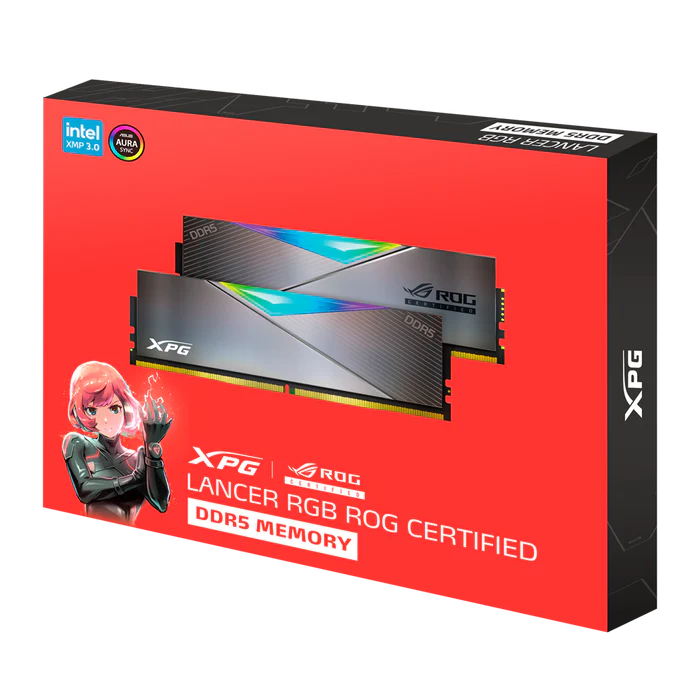 XPG Lancer ROG 32GB (2x16GB) DDR5 6600MT/s  RGB XPG Lancer ROG 32GB (2x16GB) DDR5 6600MT/s  RGB